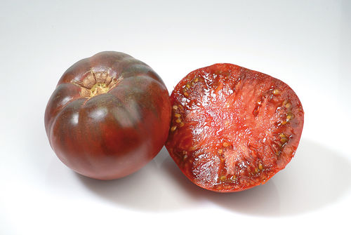 Tomate ronde de couleur "Noire de Crimée"